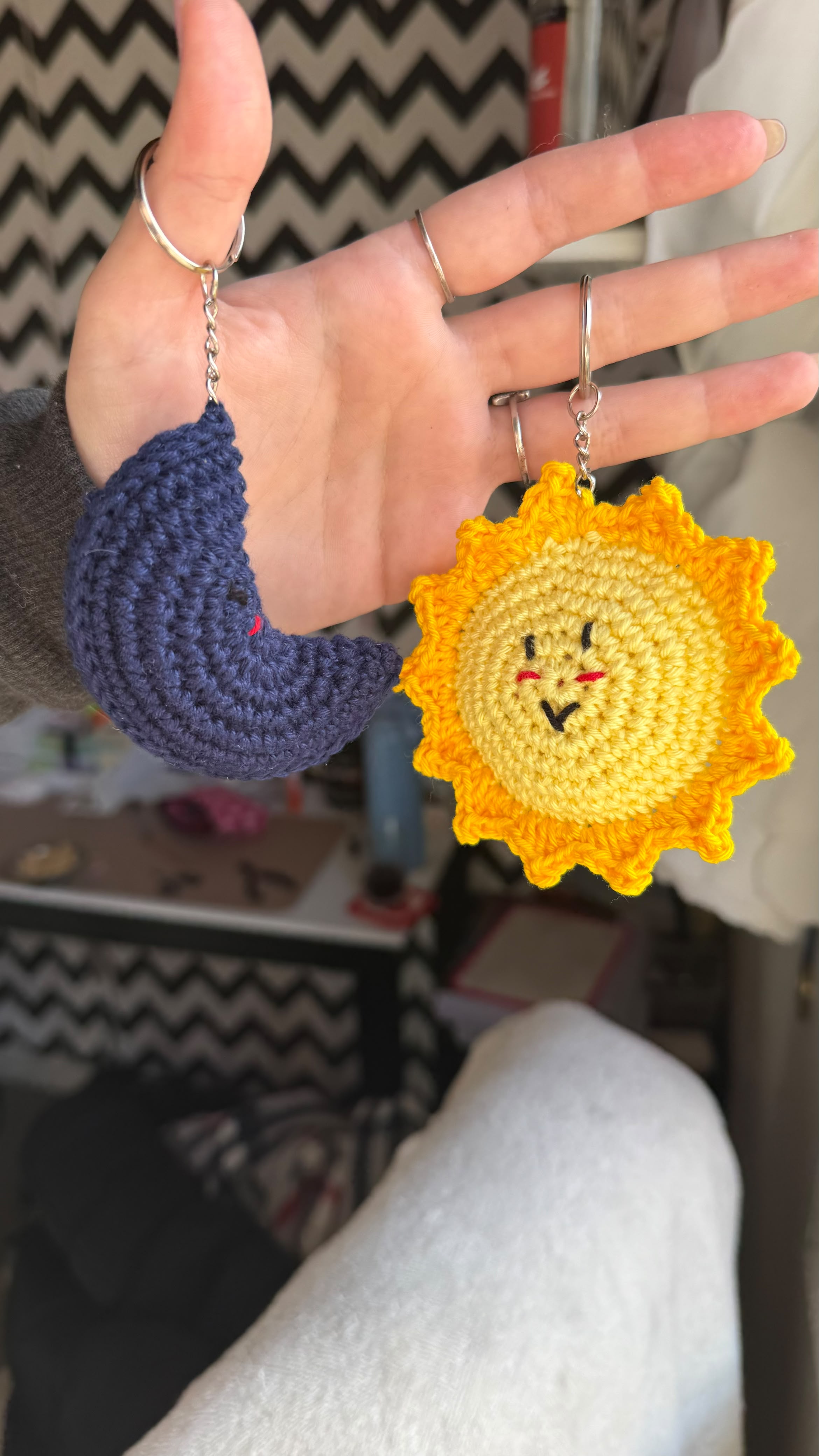 Peça de crochê artesanal